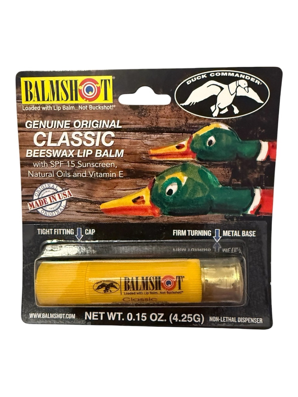 Classic Beeswax Lip Balm – Yellow
